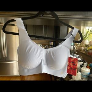 HoneyLove V-neck bra stonewash blue XL